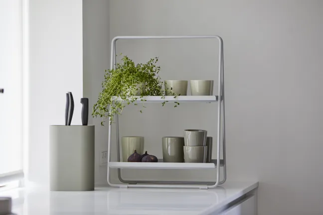 ZONE Denmark Regal A-Table 58cm Metall hellgrau
