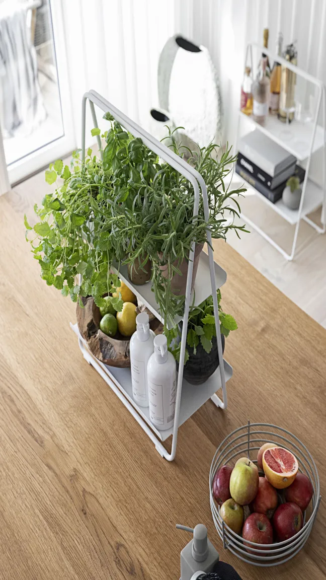 ZONE Denmark Regal A-Table 58cm Metall hellgrau