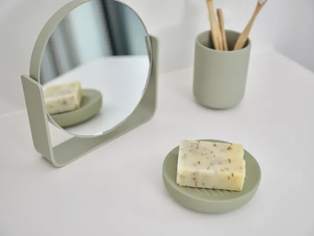 ZONE Denmark Tischspiegel mit 5x Vergröẞerung Ume Eucalyptus