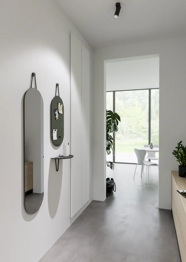 ZONE Denmark Wandspiegel A-Wall Mirror 120x30 cm Black