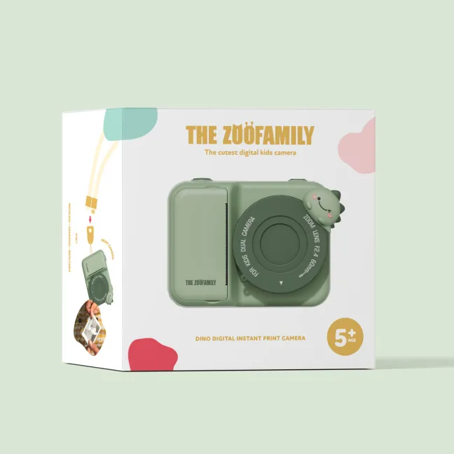 Zoofamily Kinder-Sofortbildkamera Zoo Print P2 Dino